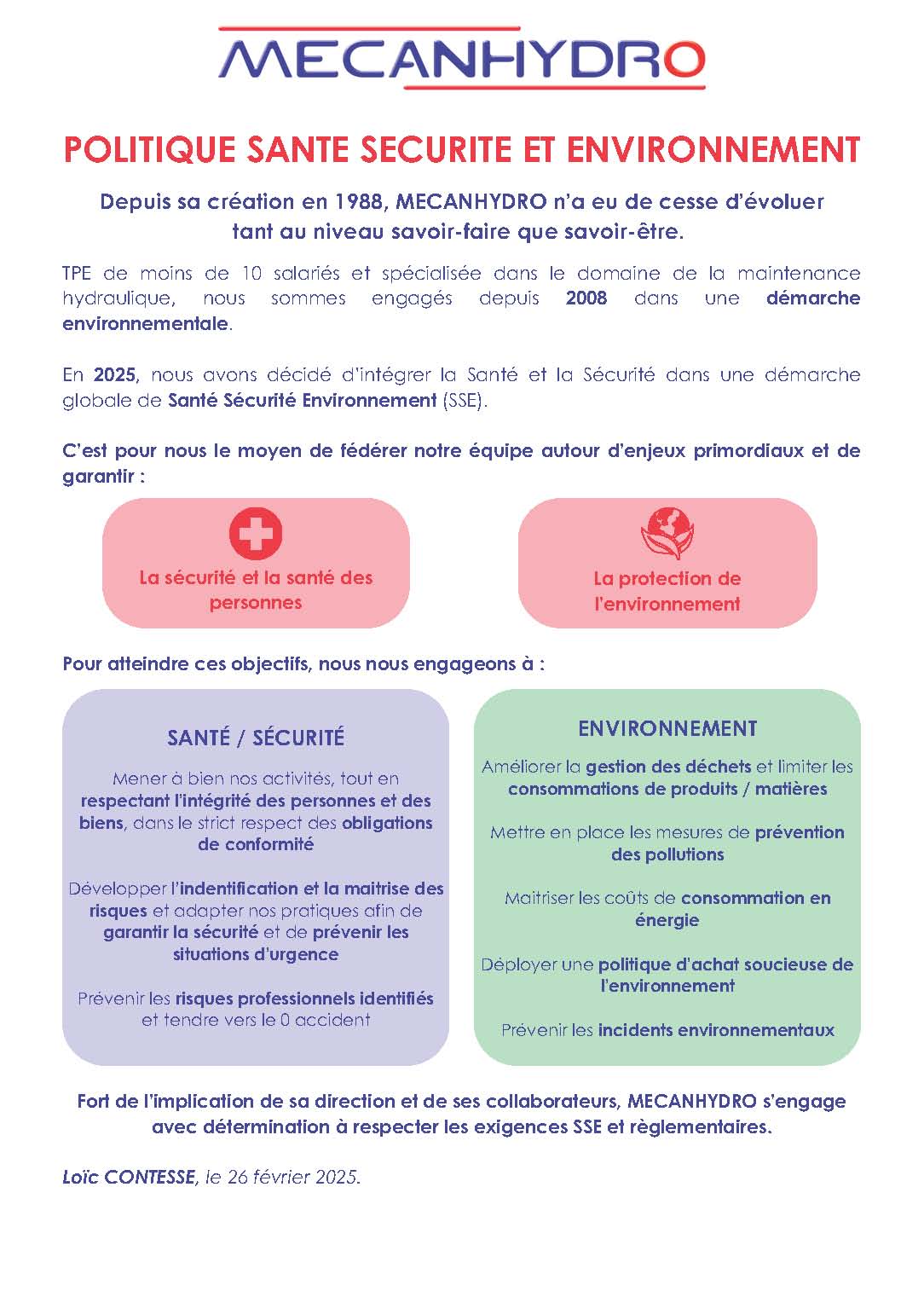 D marche Sant S curit Environnement Mecanhydro D marche Sant S curit Environnement Mecanhydro